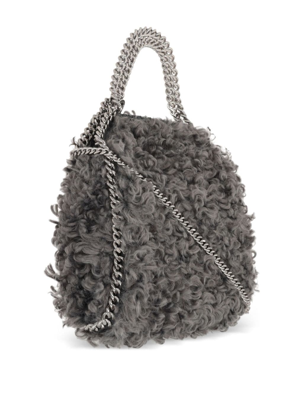 Shop Stella Mccartney Mini Falabella Tote Bag In Grey