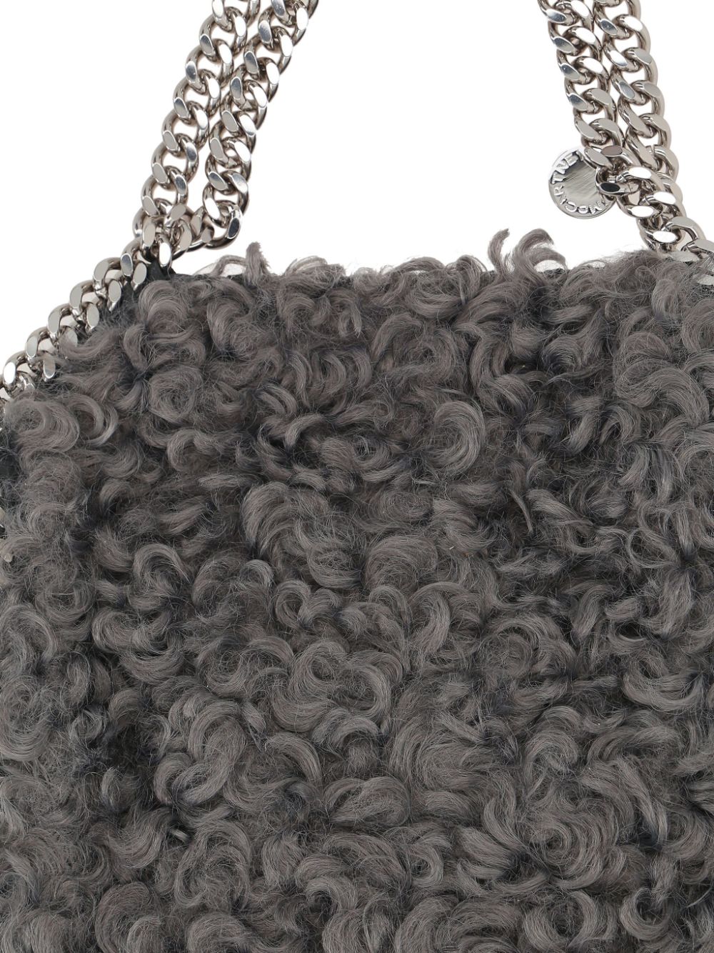 Shop Stella Mccartney Mini Falabella Tote Bag In Grey