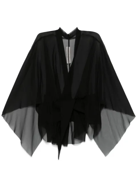 Rick Owens chamarra con forma de media luna