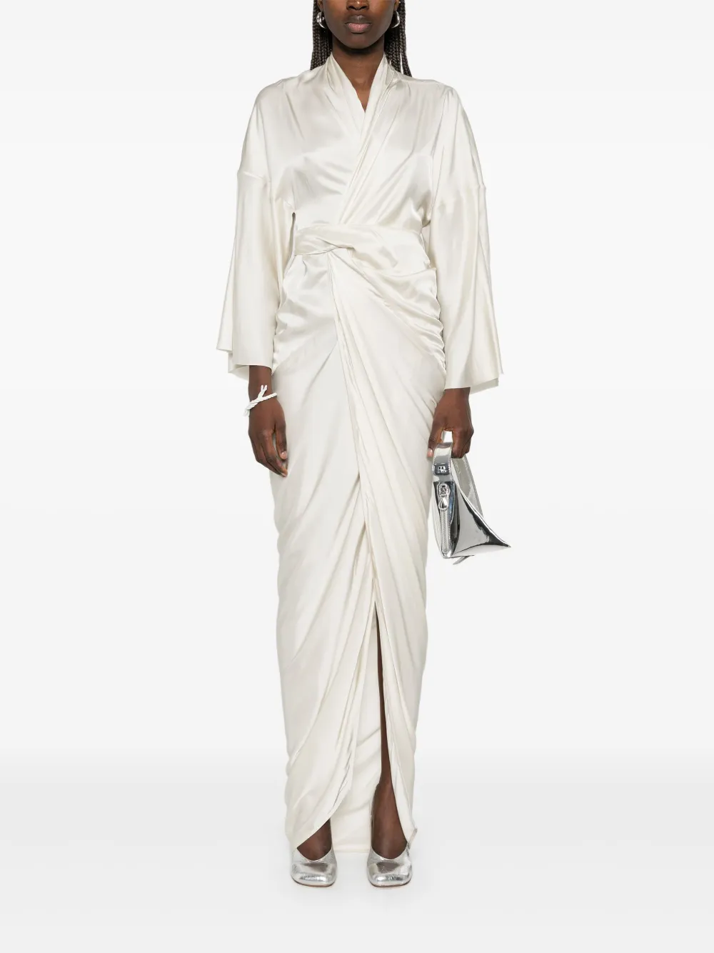 rickowens Rick Owens Gewikkelde maxi-jurk - Wit