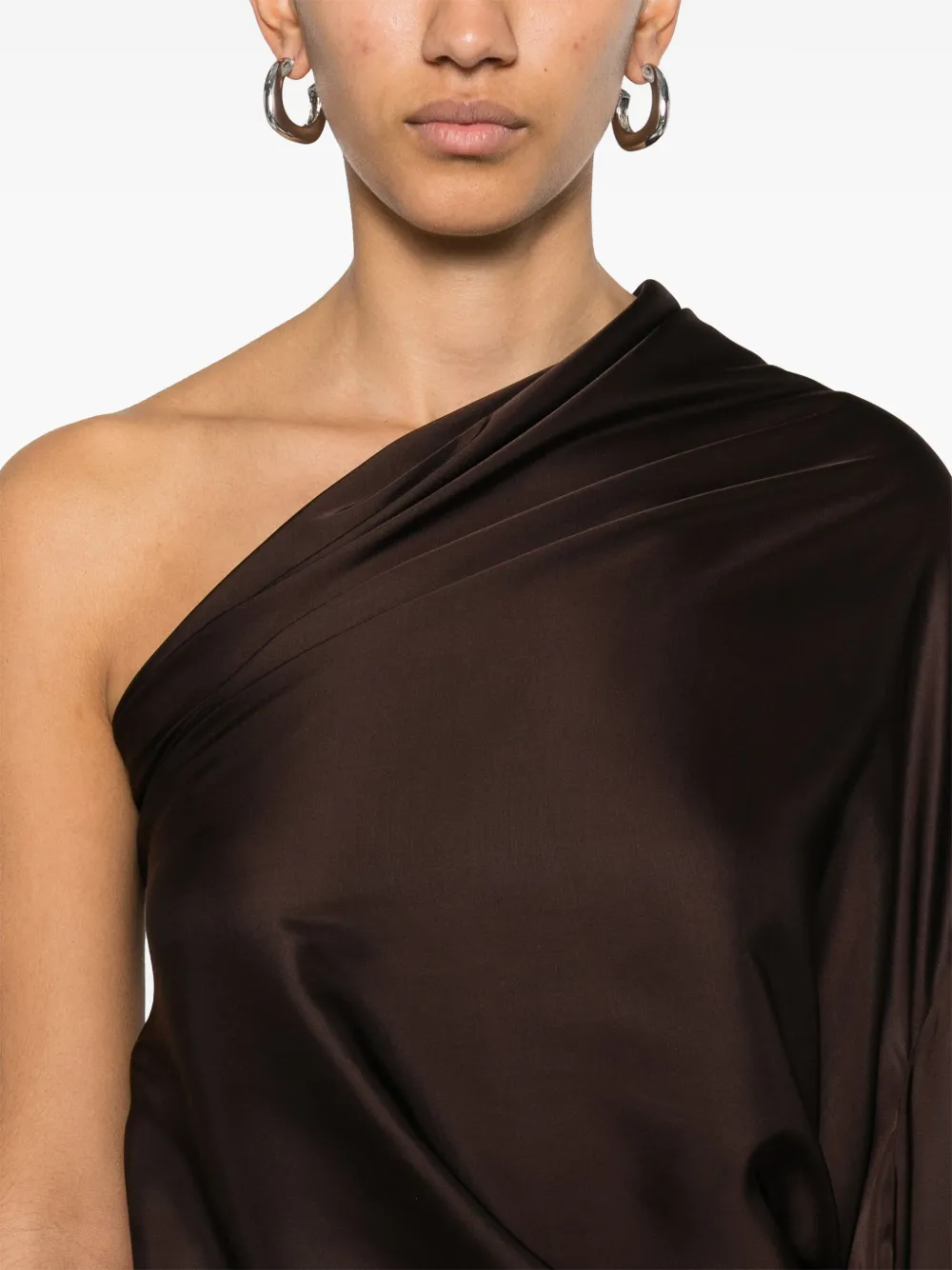 Rick Owens Asymmetrische top Bruin