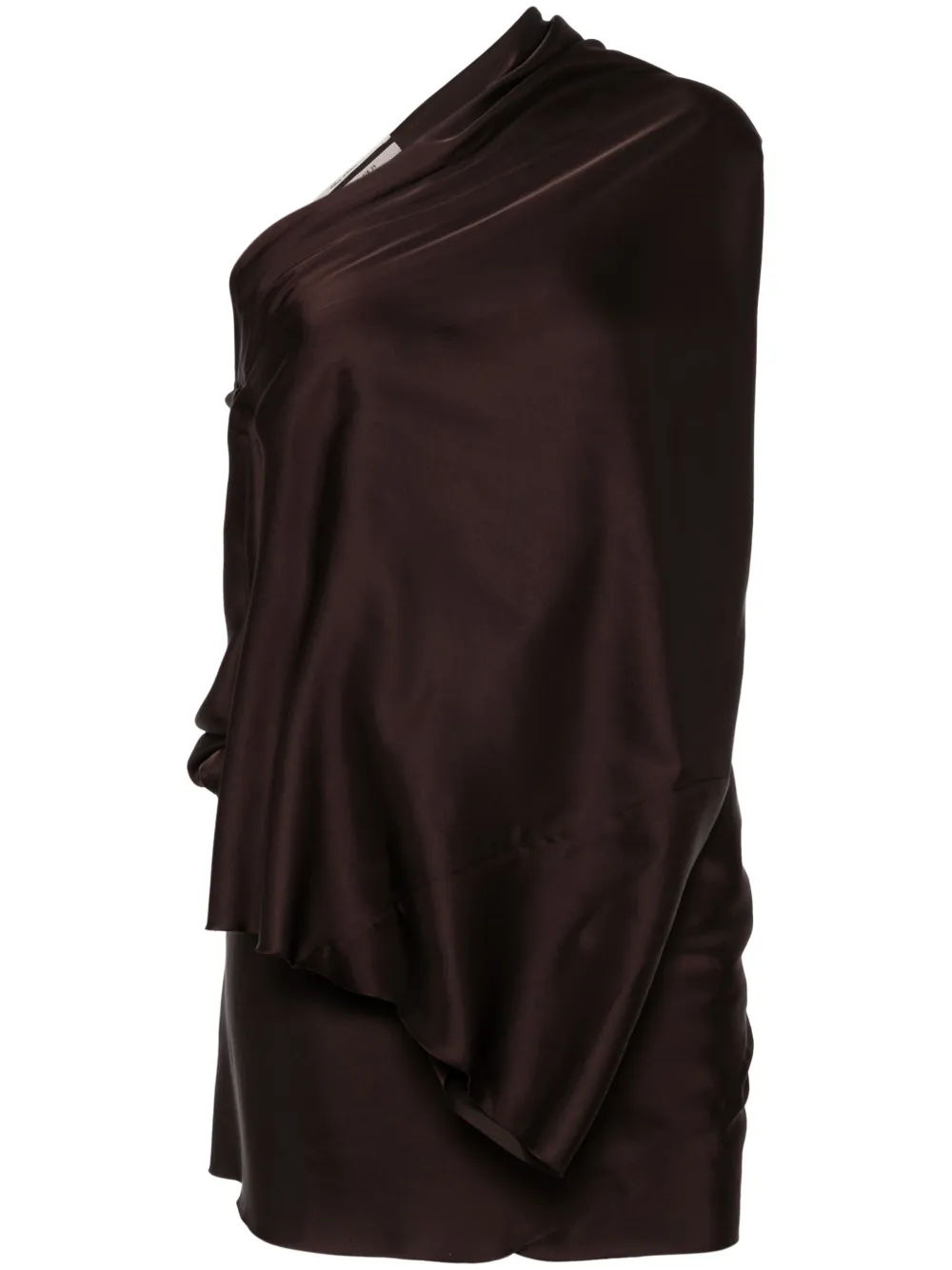 Rick Owens one-sleeve top | Brown | Image 1