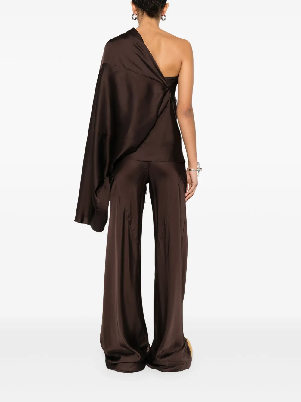 Rick Owens Asymmetrische top Bruin