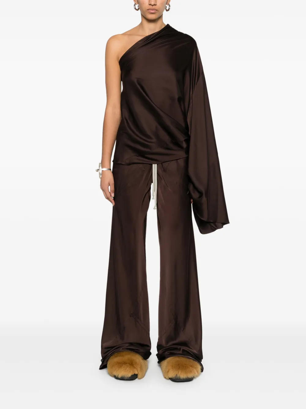 Rick Owens Asymmetrische top - Bruin