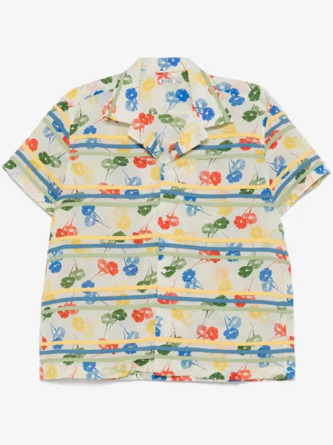 BODE camisa Flower Stamp