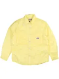 Stüssy logo-patch shirt jacket - Yellow