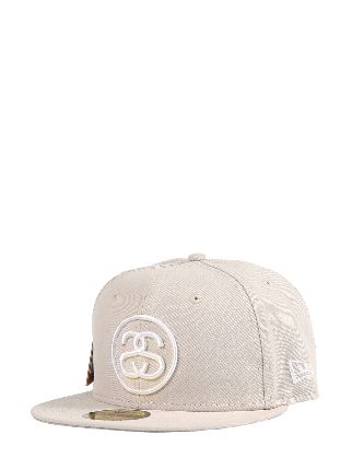 Stüssy x New Era 59FIFTY SS Link Cap | Neutrals | FARFETCH