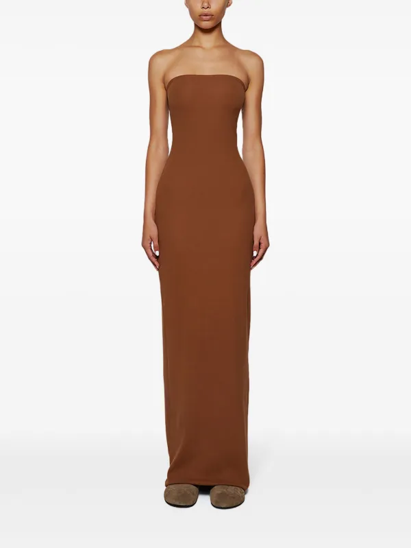 Strapless tube maxi dress discount