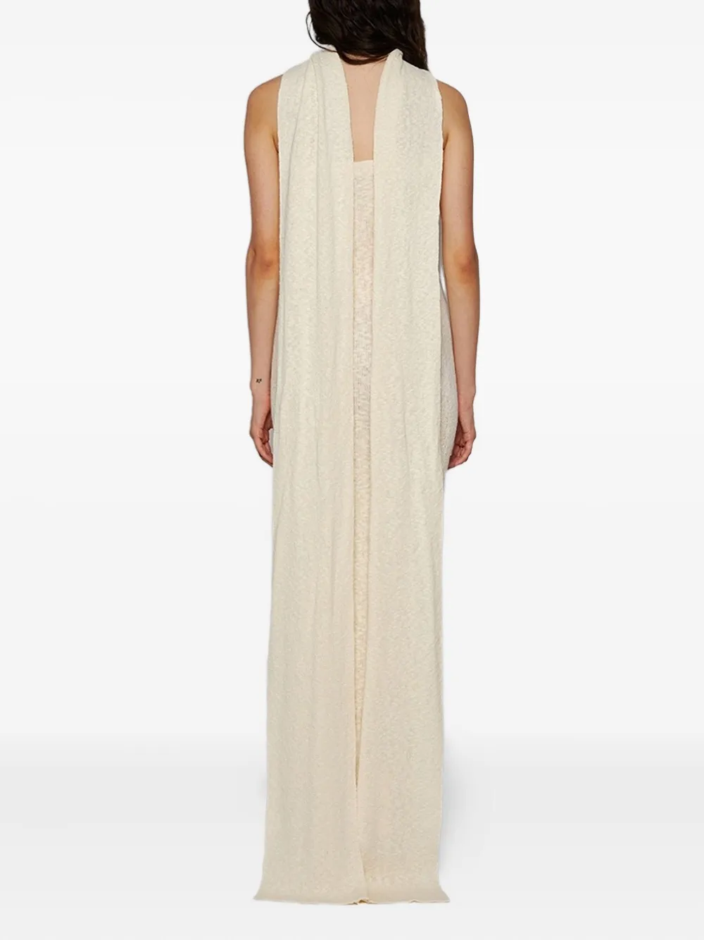 Magda Butrym scarf-detail dress Beige