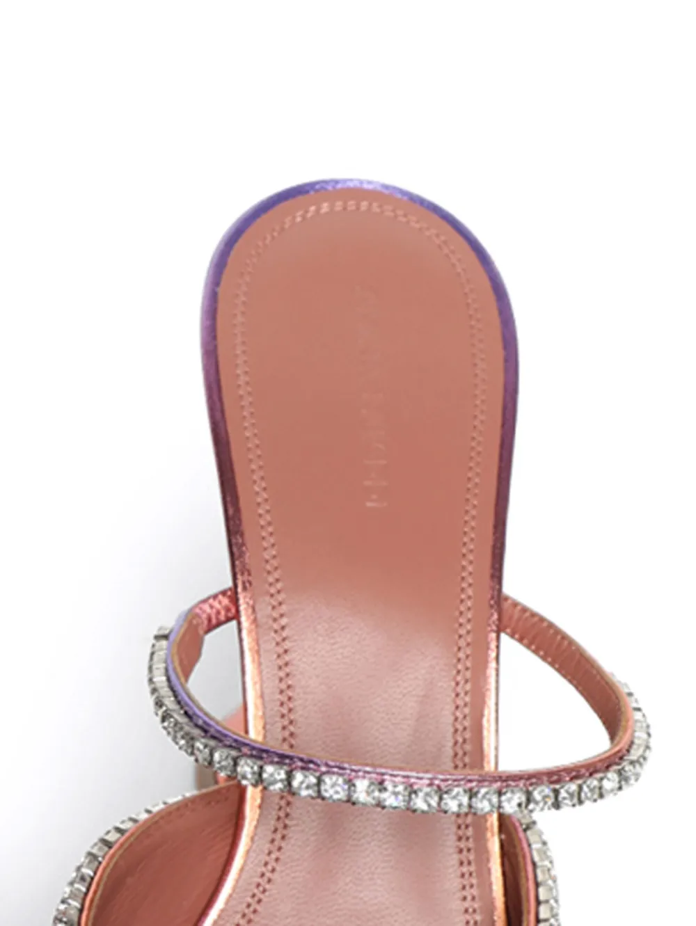 Amina Muaddi Gilda 100 mm muiltjes Paars