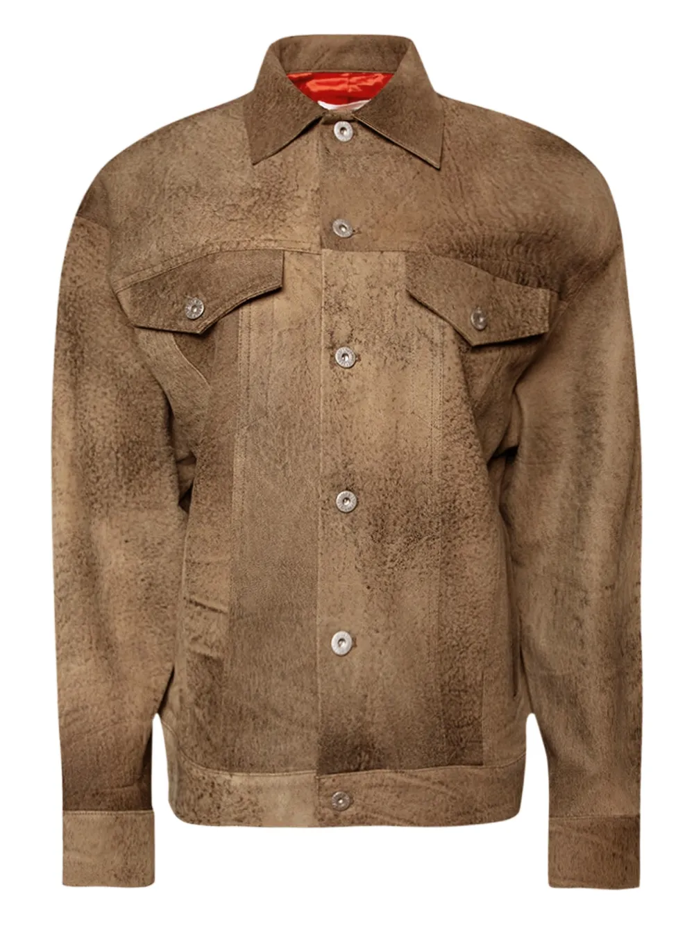 Interior The Julian leather jacket - Braun