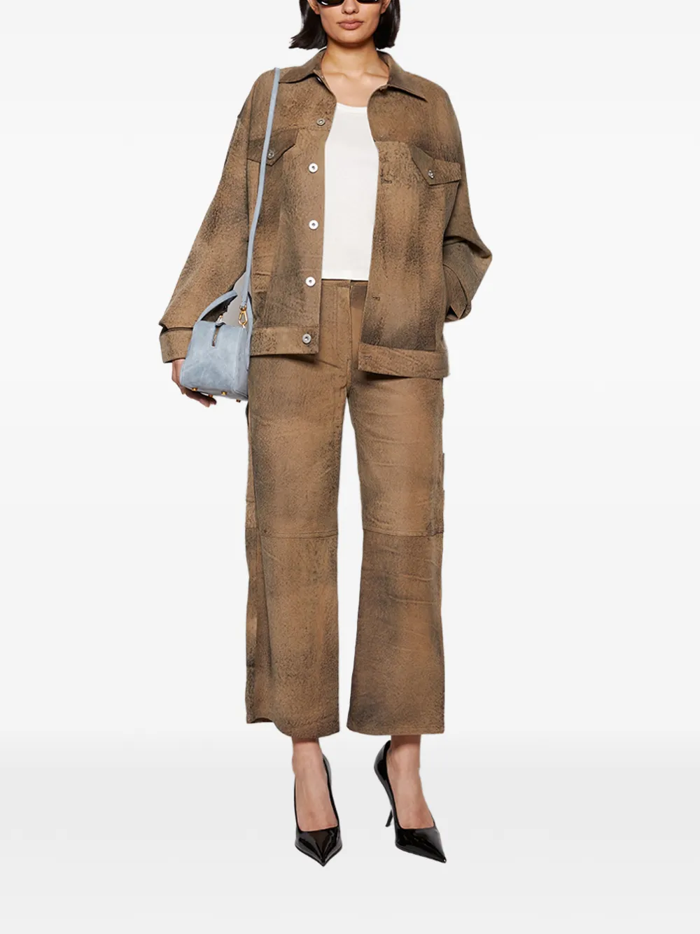  Interior The Julian Leather Jacket - Brown 