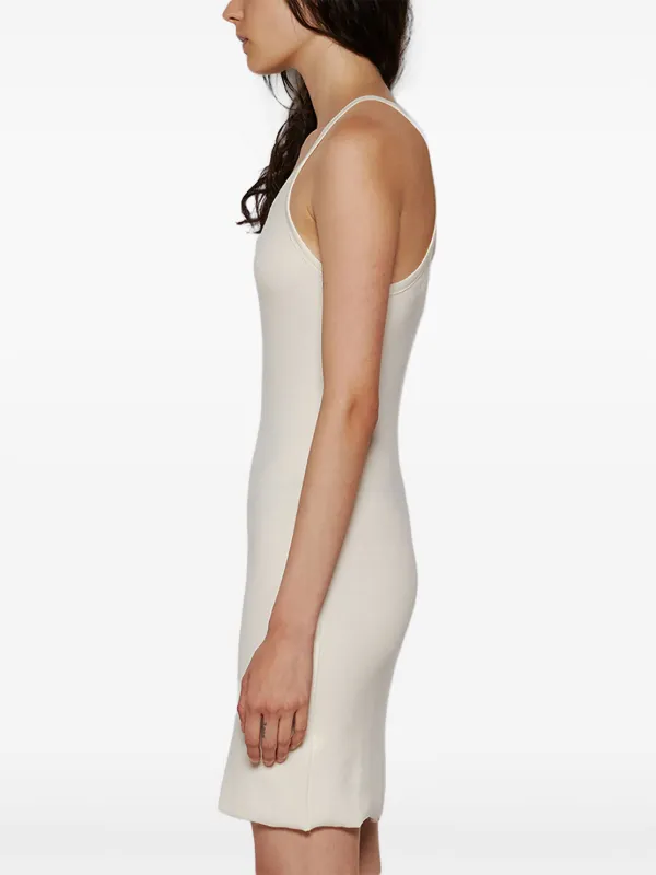 white ribbed tank top dress Ribbed High-Neck Tank Dress in Vince Products Women
