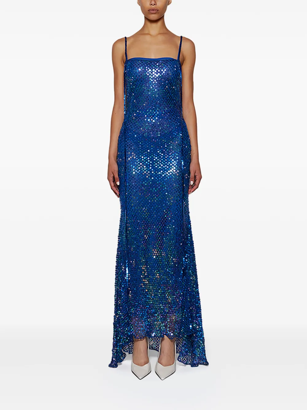 Attico Sequinned Midi Dress