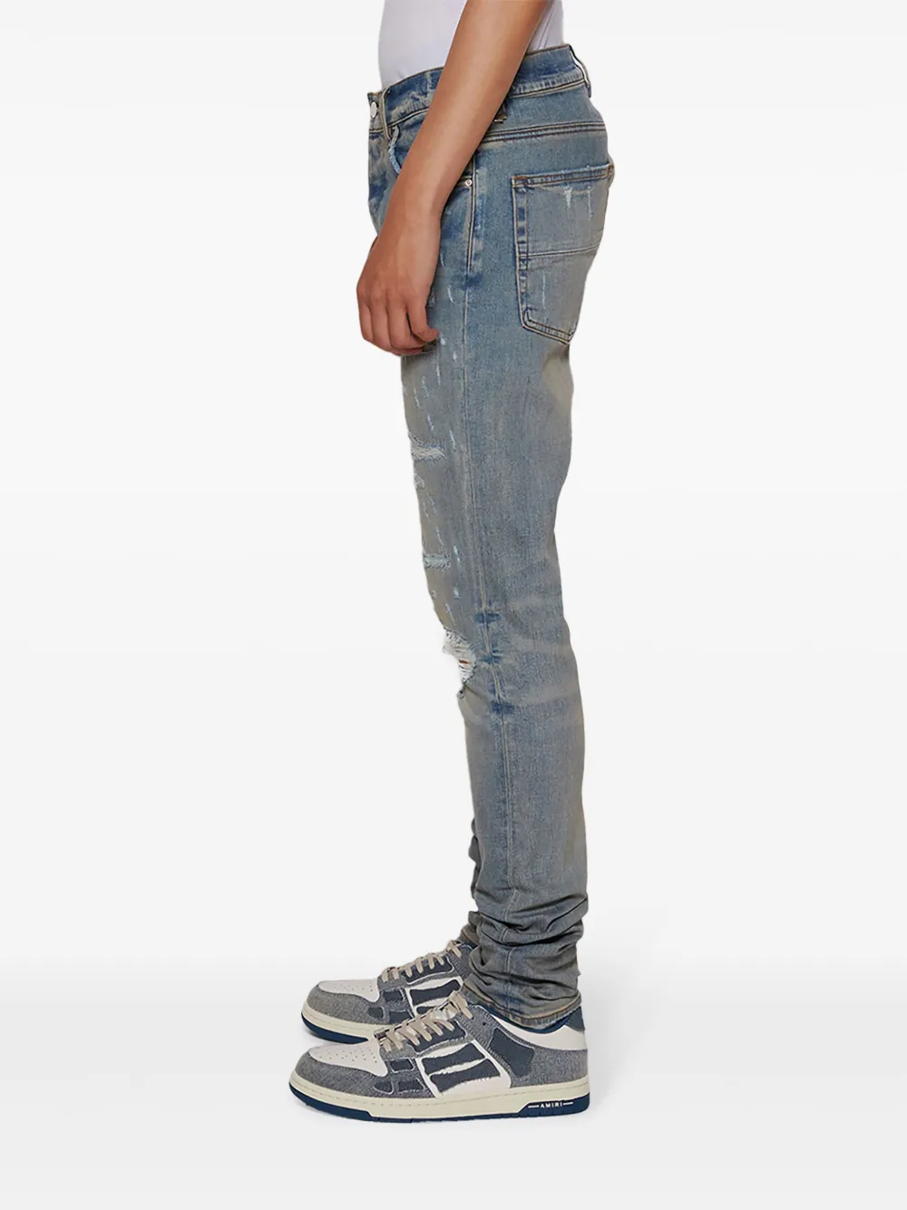 AMIRI Jeans met print Blauw