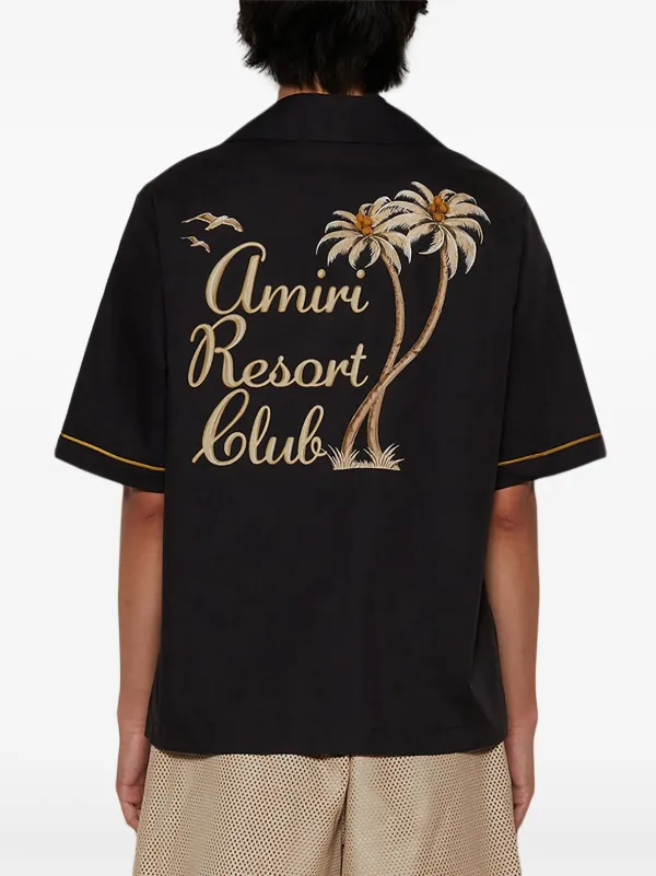 トップス AMIRI Resort Club AMIRI Resort Club Embroidered Shirt | Black | FARFETCH JO