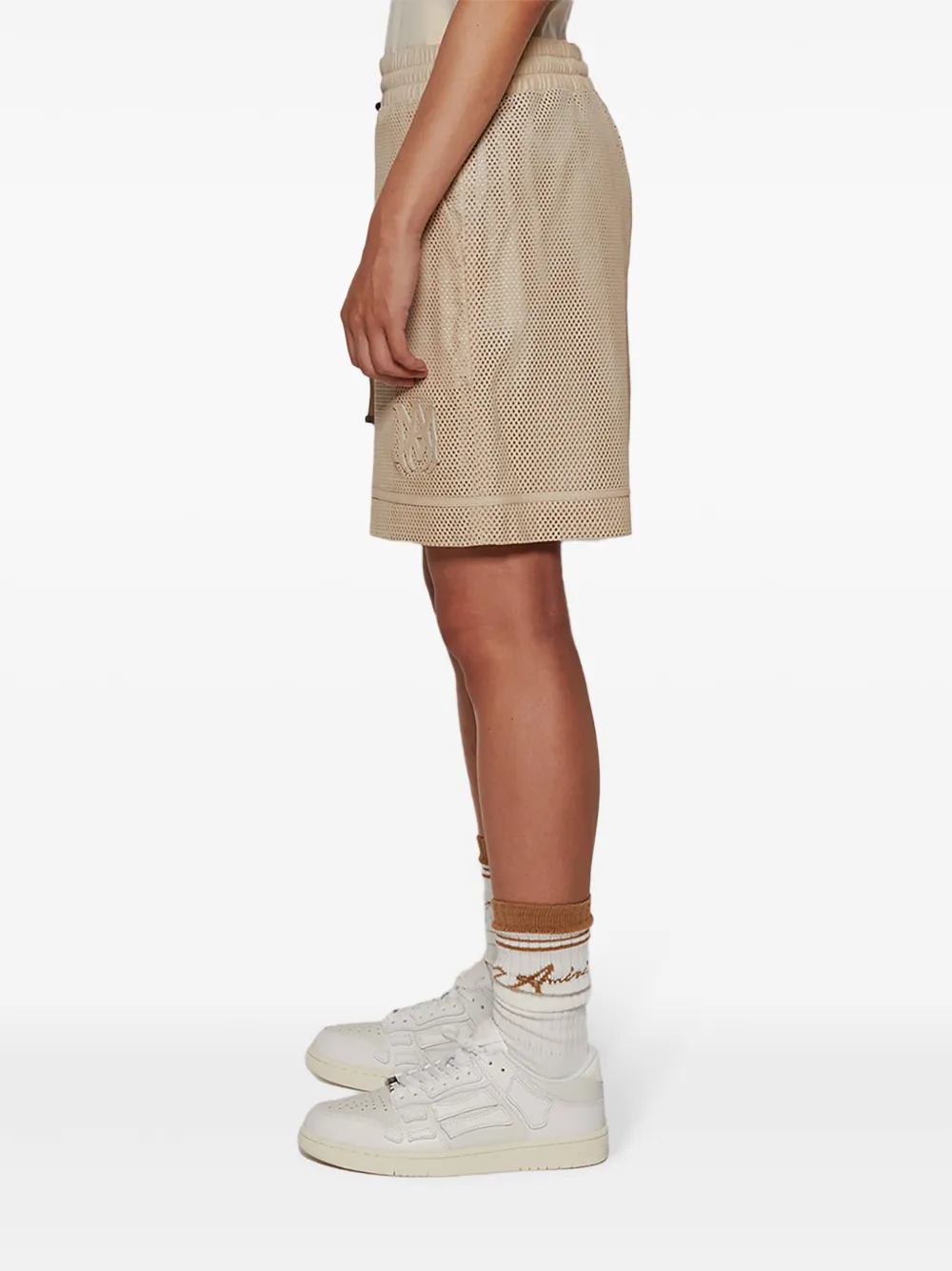AMIRI MA geperforeerde shorts Beige