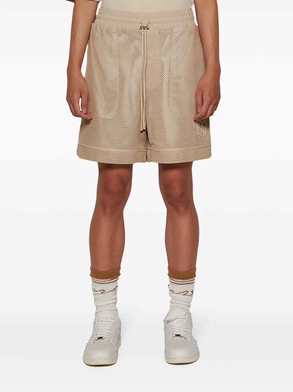 AMIRI MA geperforeerde shorts Beige