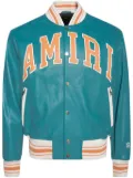 AMIRI leather bomber jacket - Blue