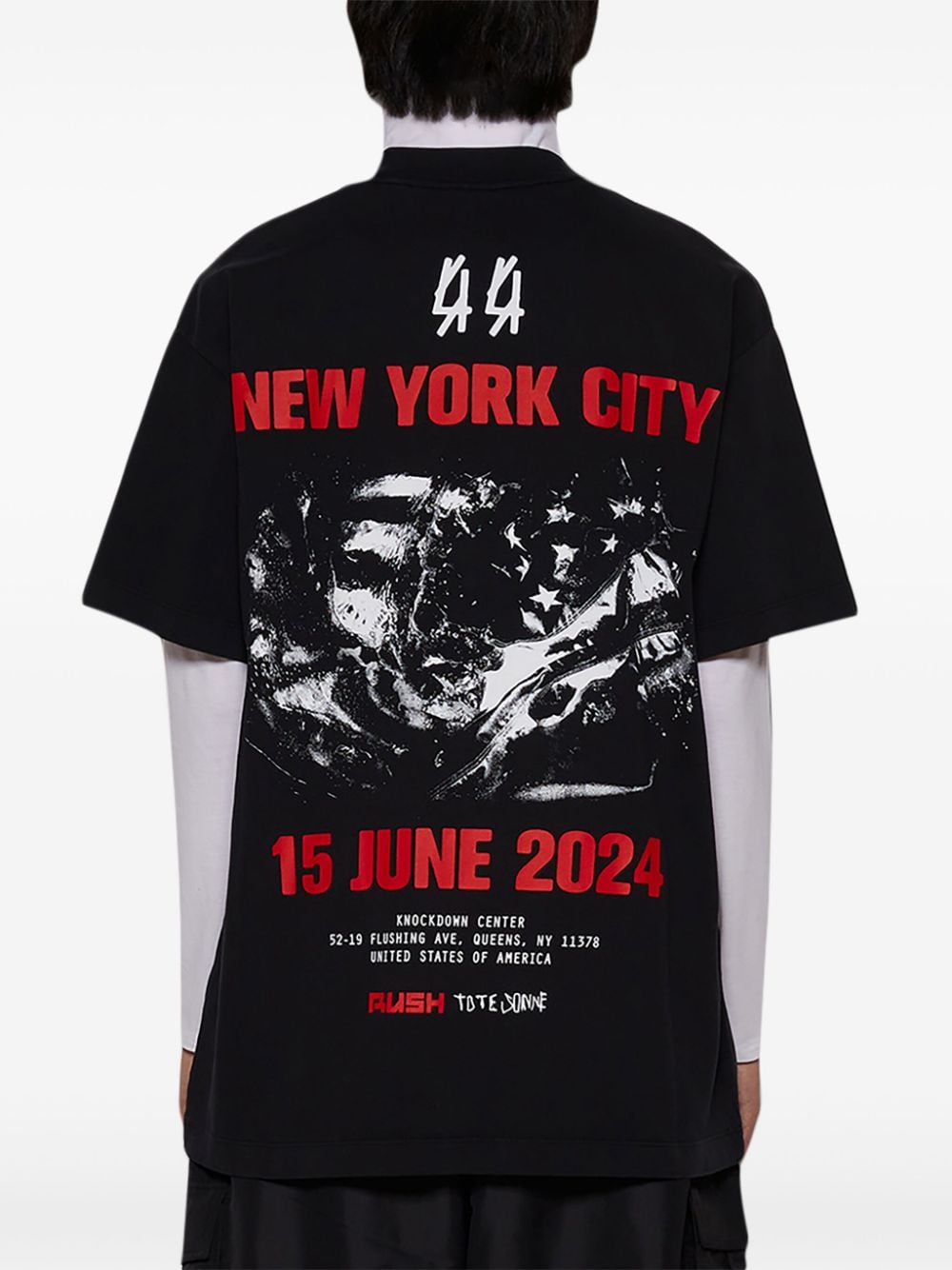 Shop 44 Label Group Nyc Tour T-shirt In Black