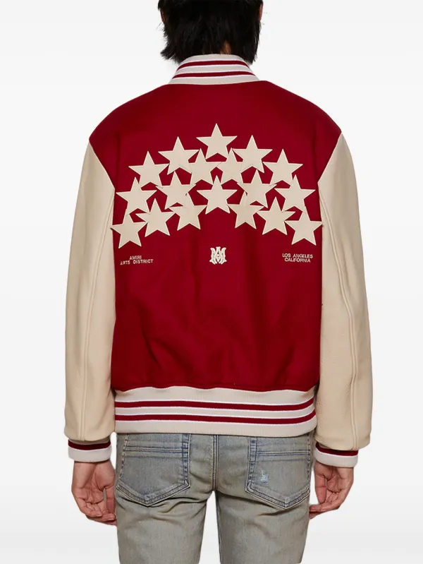 レア★目を引くアイテム【AMIRI】Versity Jacket with Stars AMIRI Stars Wool Blend & Leather Varsity Jacket | Nordstrom