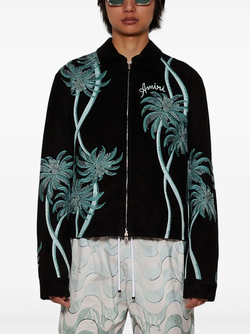 AMIRI Palm shirtjack Zwart