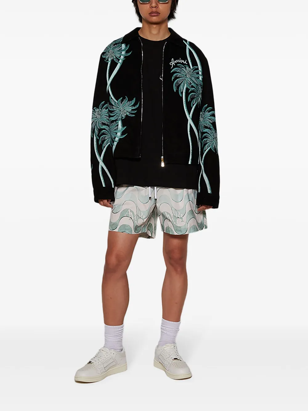 AMIRI Palm shirtjack - Zwart