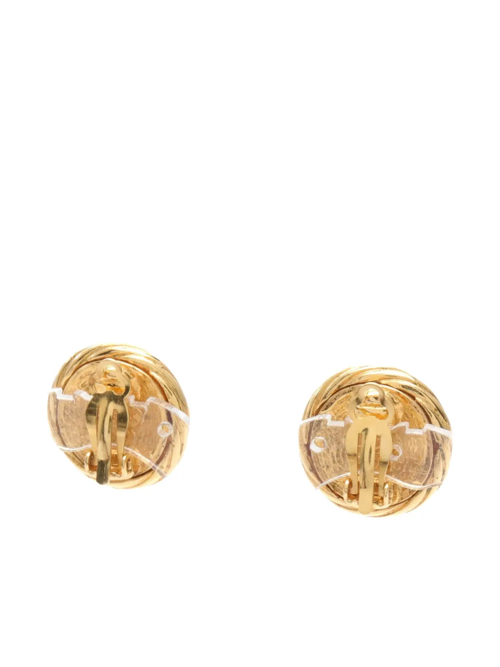 CHANEL Pre-Owned 1986-1988 CC-logo clip-on earrings - Goud