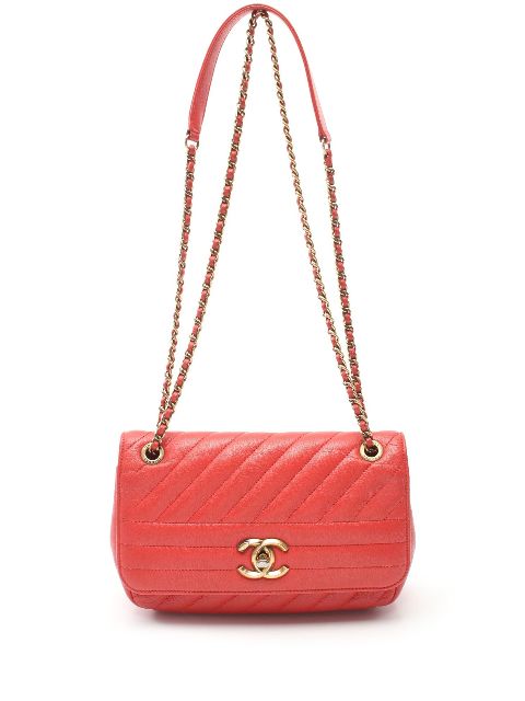 HOT SALE CHANEL 2016-2017 Chevron Bias shoulder bag Women