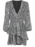 Maje sequinned mini dress - Silver