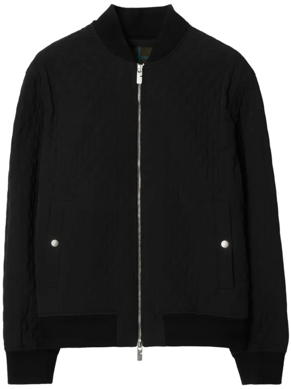 Burberry Quilted Bomber Jacket Black FARFETCH ID