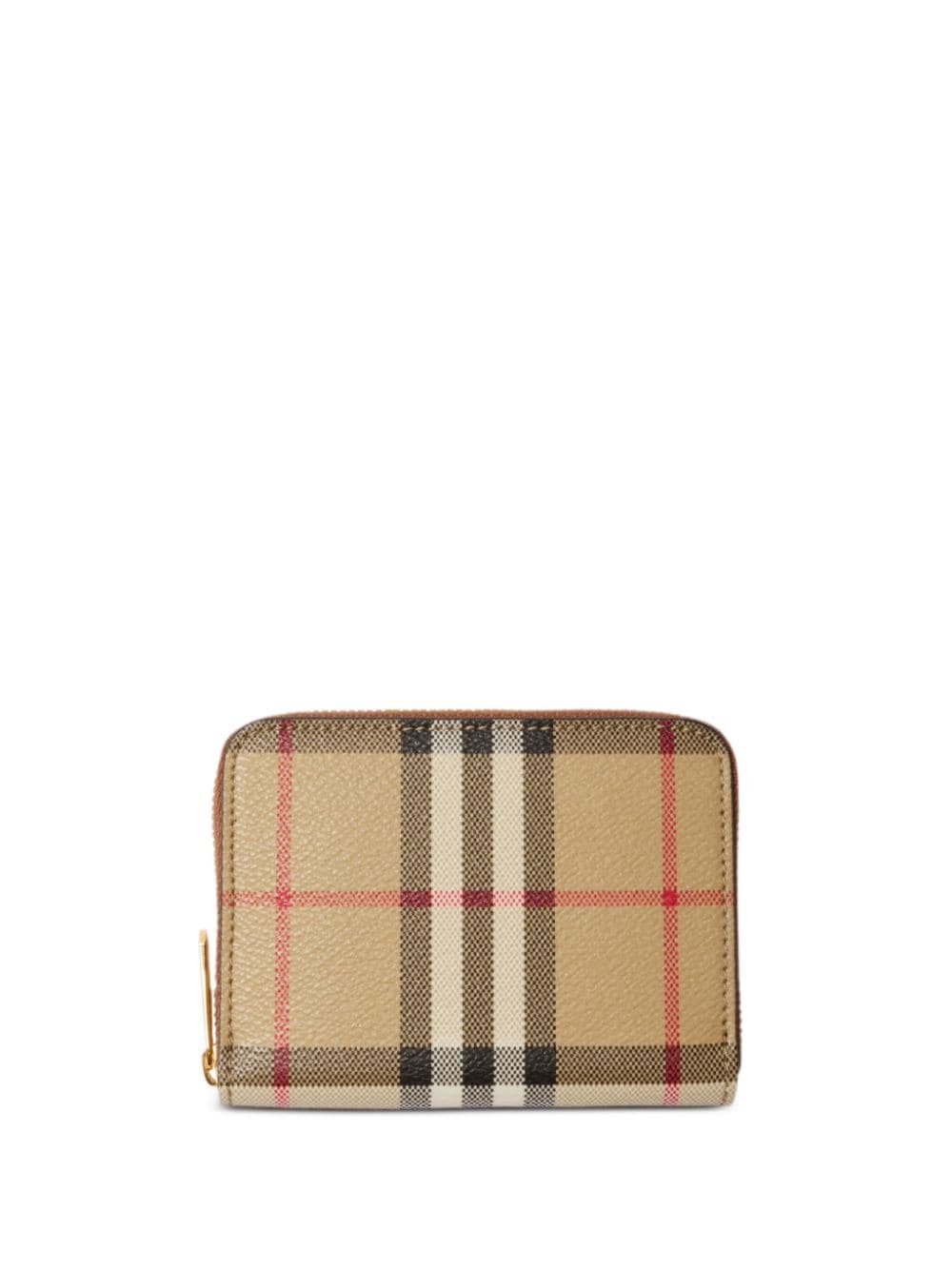 Shop Burberry Small Vintage Check Wallet In Neutrals