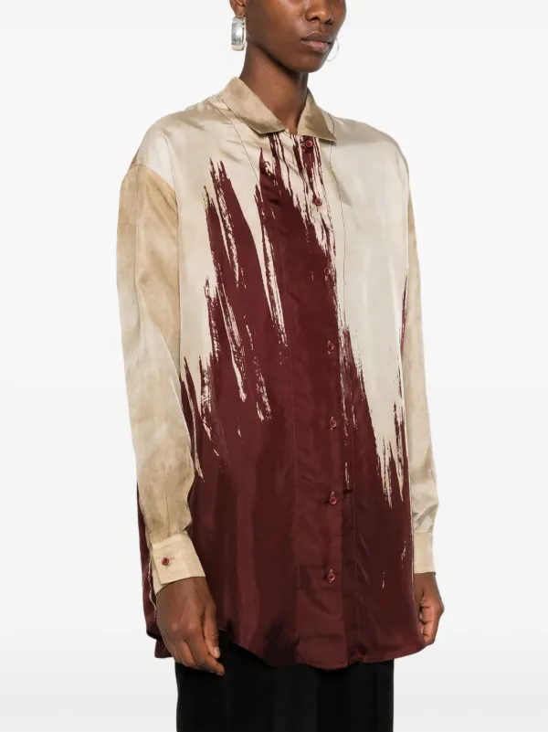 Tシャツ・カットソー UMA WANG Women Tops UK7144UW600 Brown Uma Wang Tyesha Shirt | Neutrals | FARFETCH