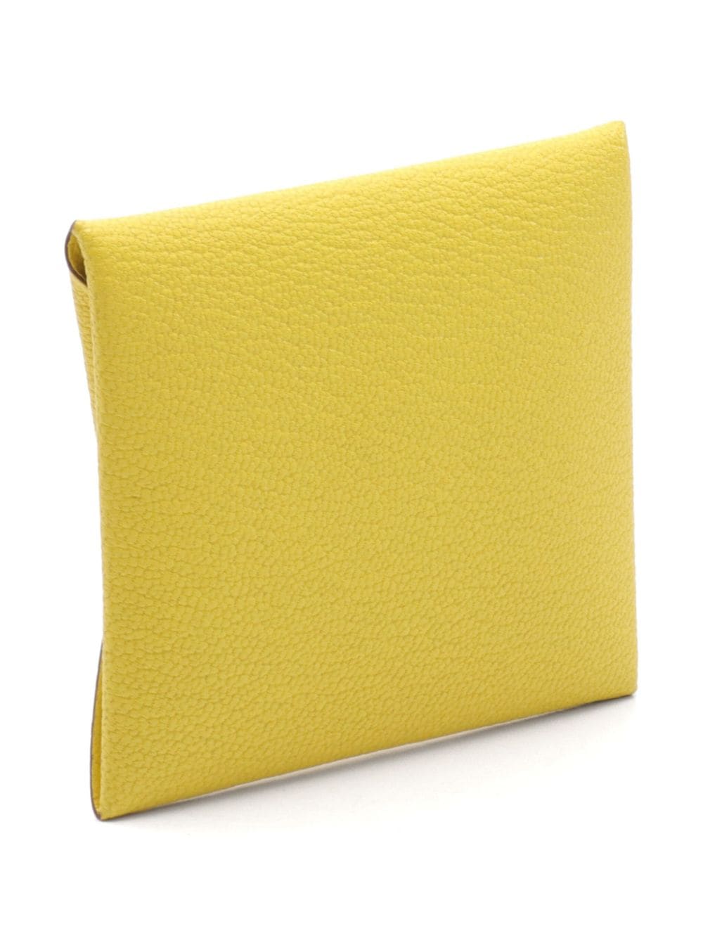 Hermès Pre-Owned 2022 Bastia Jaune Naple coin purse - Geel