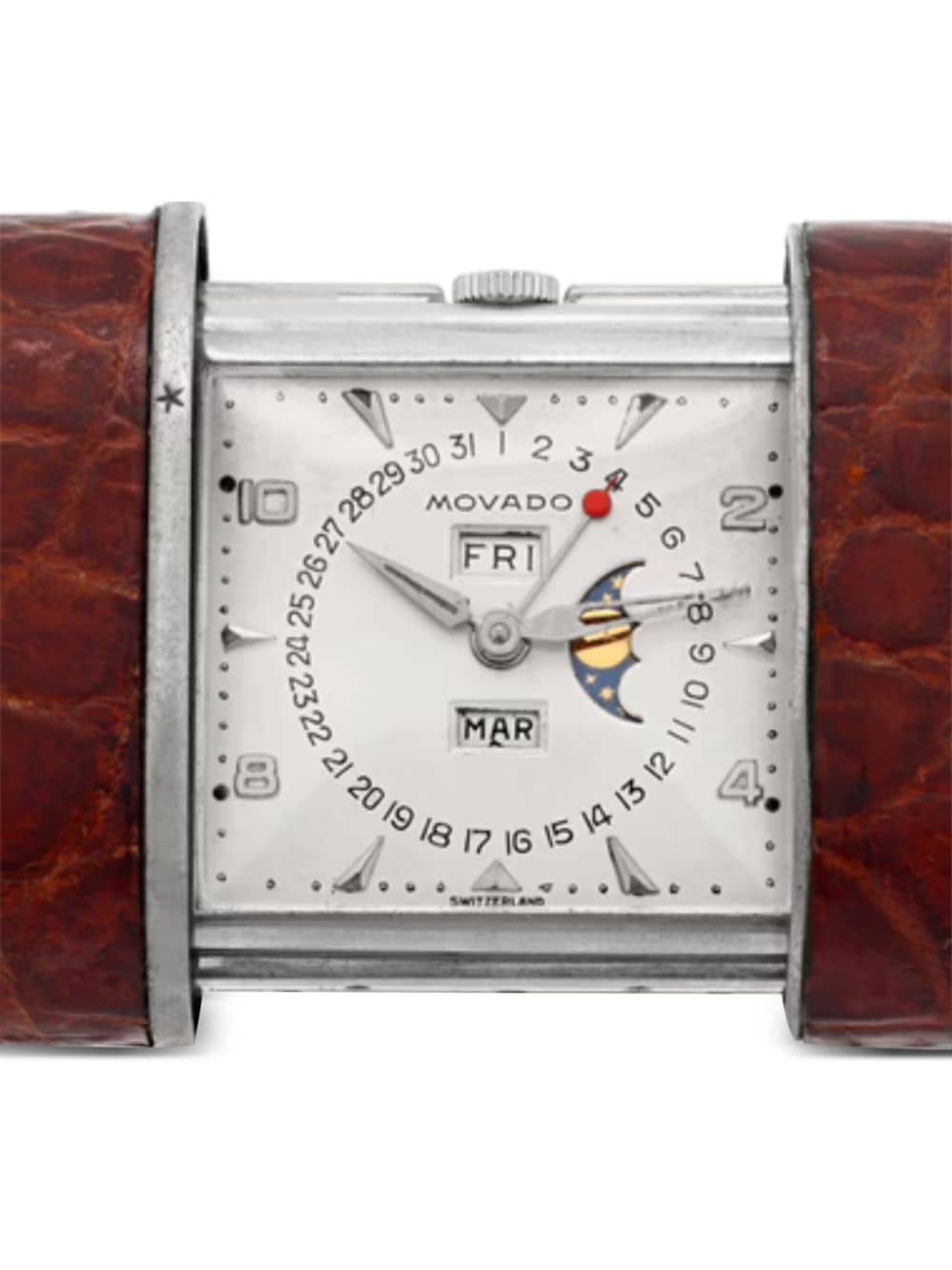 Movado Pre-owned Ermetophon horloge 35 mm - Wit