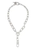 Undercover T-Bar chain brass necklace - Silver