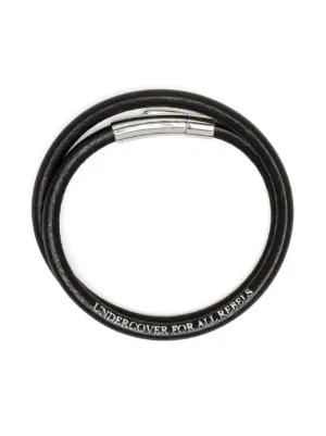 Undercover メンズレザーブレスレット UNDERCOVER アンダーカバー PYLAMID STUDS LEATHER BRACELET