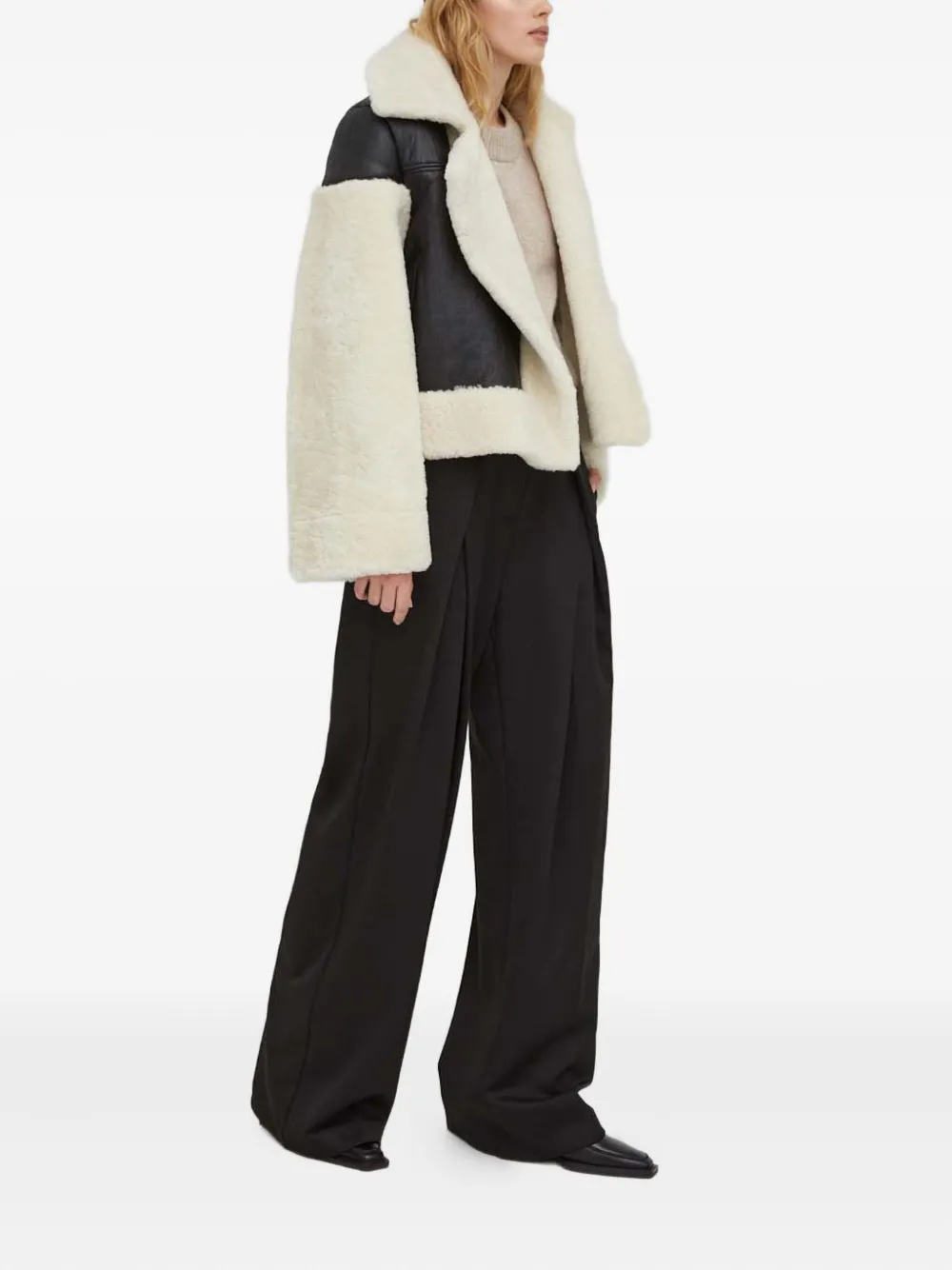 HERSKIND shearling panelled jacket | Leather Jackets | Image 2