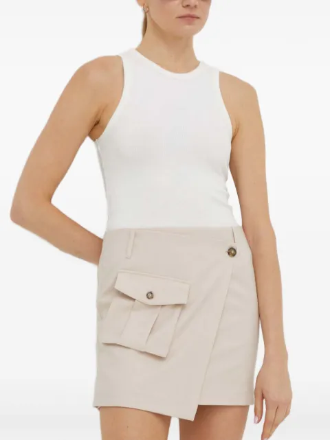 HERSKIND pocket-wrap mini skirt
