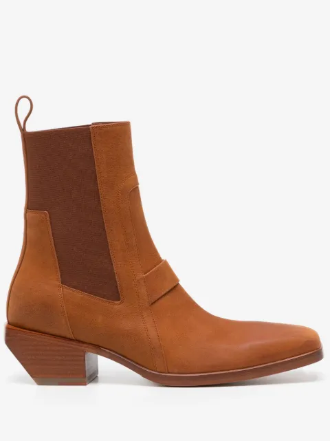 Rick Owens 가죽 앵클 부츠