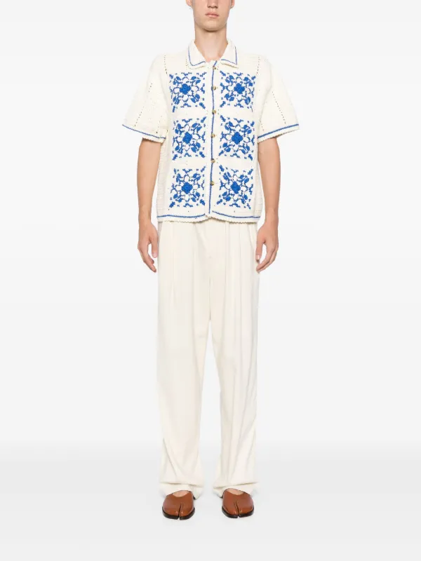 S.S.DALEY Abel クロシェ シャツ | ニュートラル | FARFETCH JP