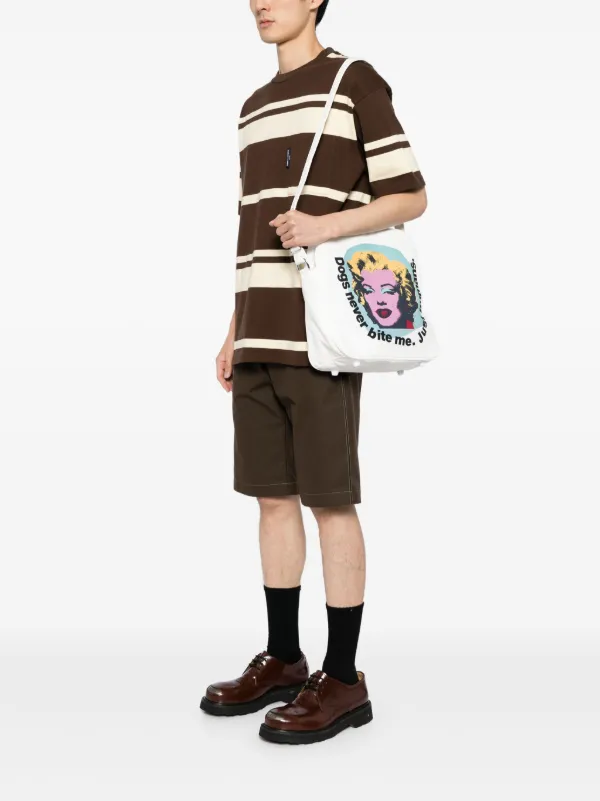 Comme Des Garçons Shirt Andy Warhol Shoulder Bag | White