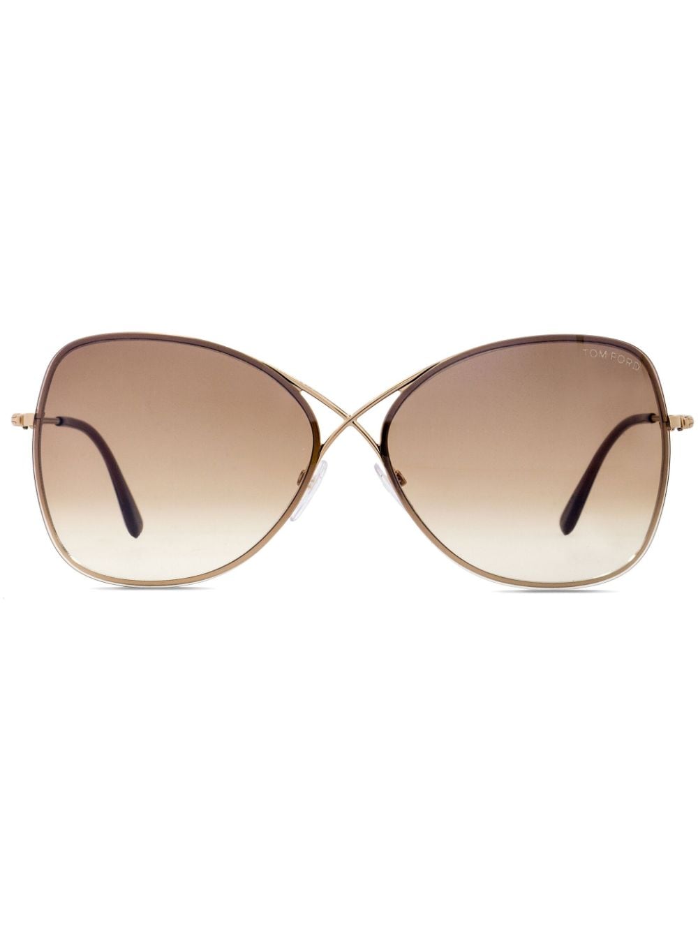 Shop Tom Ford Colette Sunglasses In 28f Gold