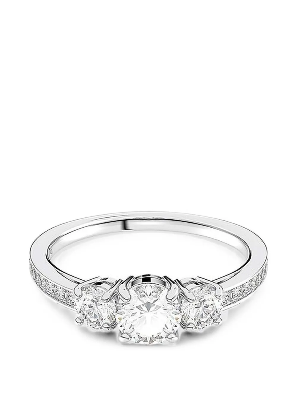 Swarovski Stilla Attract three-stone ring - Argento