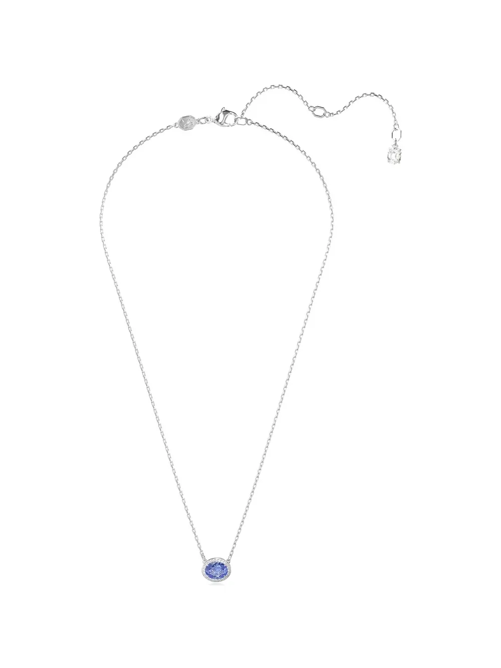 Swarovski Constella oval-pendant necklace - Argento