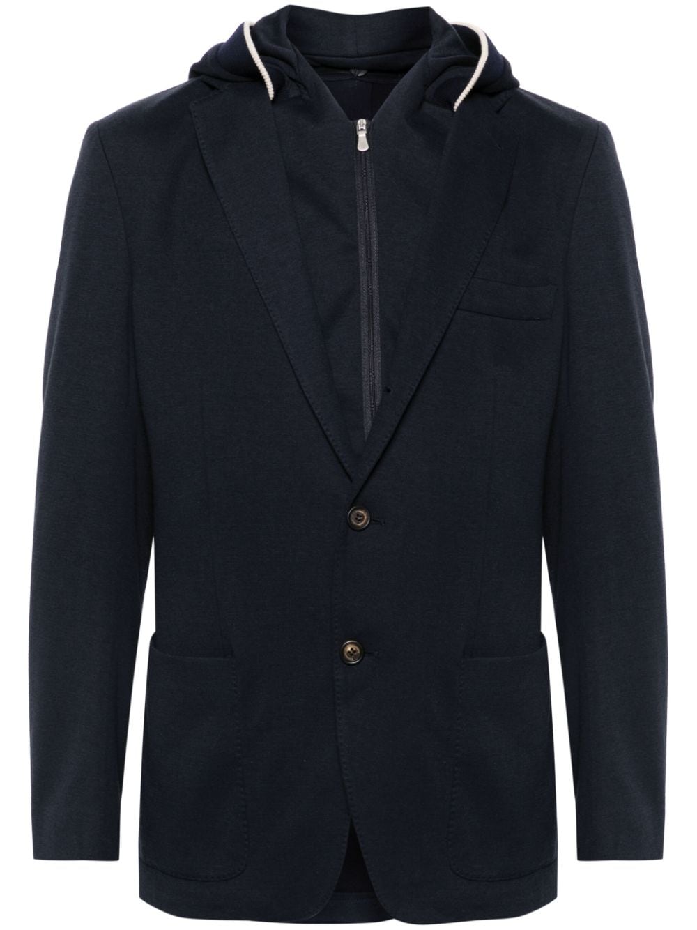 Eleventy layered blazer - Blu