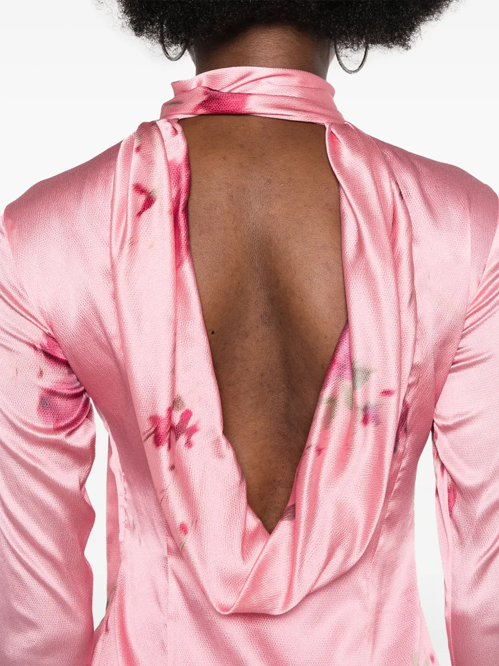 Blumarine Mini-jurk met bloemenprint Roze