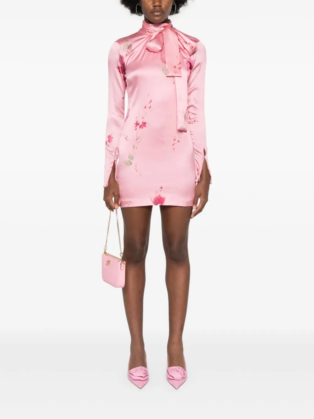 Blumarine Mini-jurk met bloemenprint - Roze