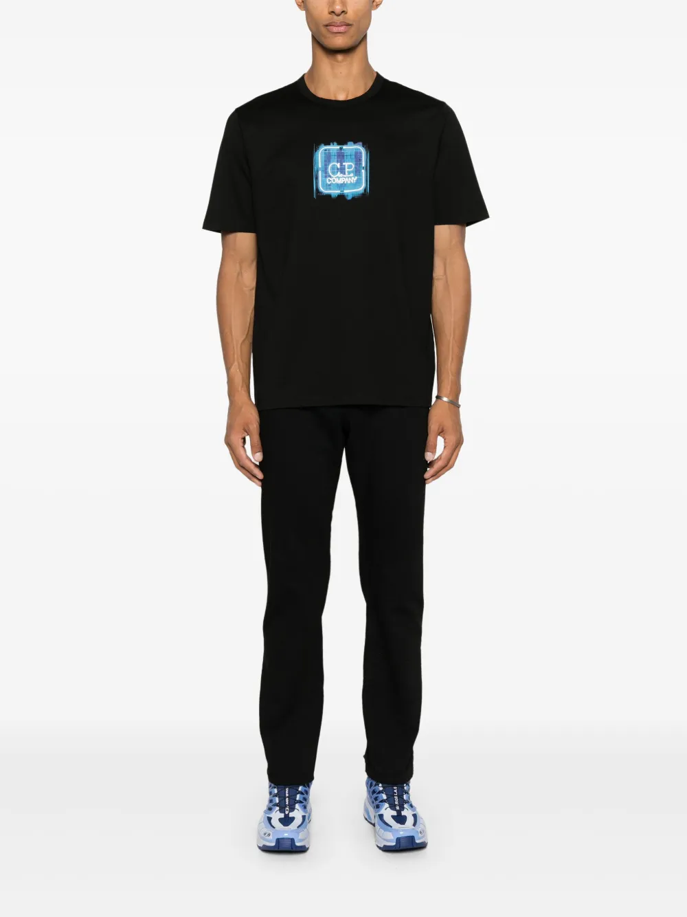 C.P. Company T-shirt met logoprint - Zwart