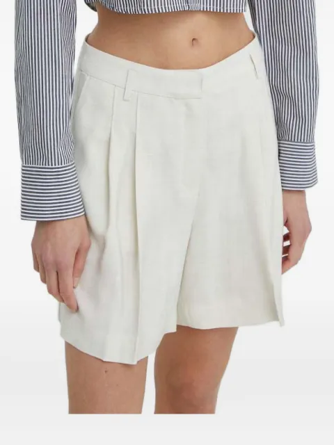 HERSKIND pleated belt-loops shorts